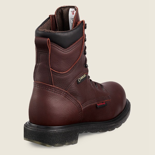 Red Wing Safety Bot Erkek - Supersole® 2.0 - 8-Inch Insulated Waterproof Csa Toe - Bordo - 25OLRZIFB